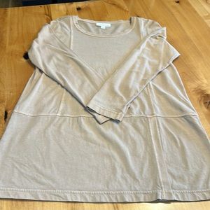 Purejill organically grown cotton long sleeve tunic